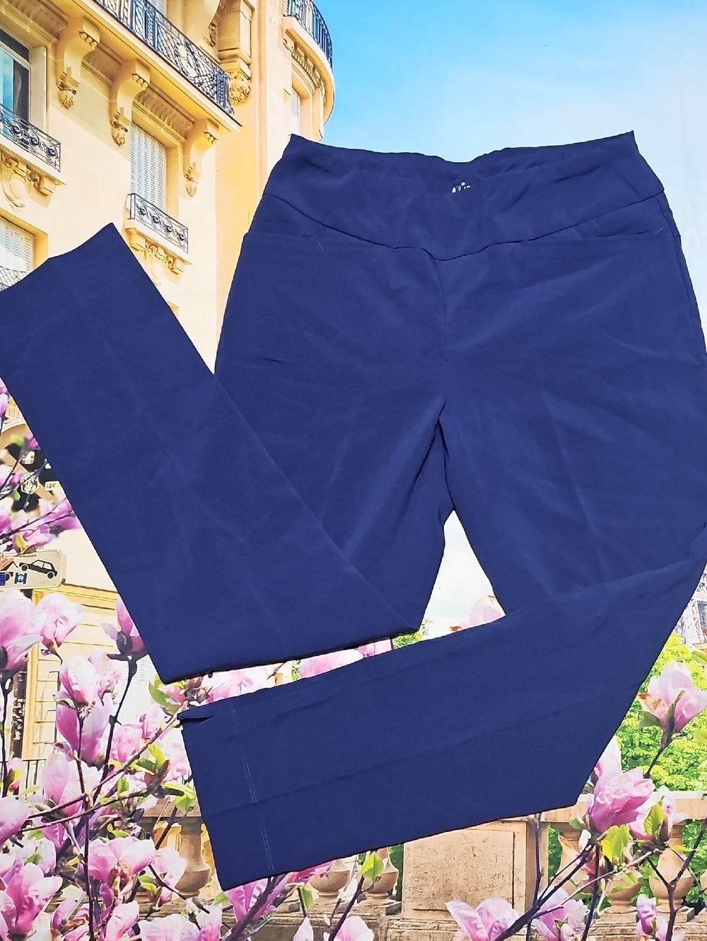 Ibkul Blue Pants Size 6 - Picture 3 of 6